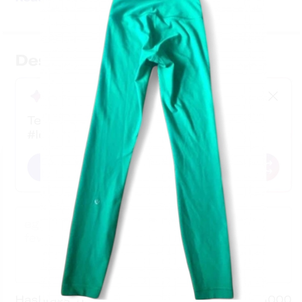 Lululemon Wunder Train High Rise 25” Leggings Size 2 Maldives Green LW5CQDS NWOT - Picture 4 of 8